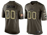 Nike Carolina Panthers Customized Men's Olive Camo Salute To Service Veterans Day Limited Jersey